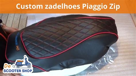 Custom zadelhoes monteren Piaggio Zip .